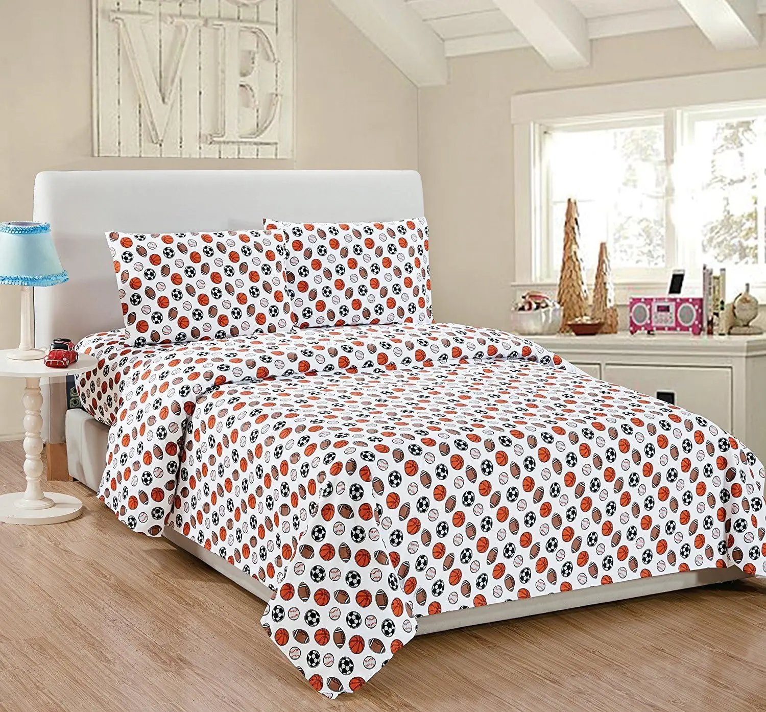 Luxury Home Collection Bed Sheet Set Includes Flat, Fitted, and Pillowcase, Super Soft Microfiber Bedding Sheets