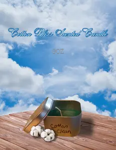 Scented Candles, Gift, Relaxing, Cotton Scent, Tin Candle, Aroma Therapy, Fragrance, Candles, Decor Deodorant