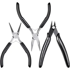 Beading Pliers Set -  Nose, Round Nose and Wire  for  Making, Beading and Repair (set of 3)