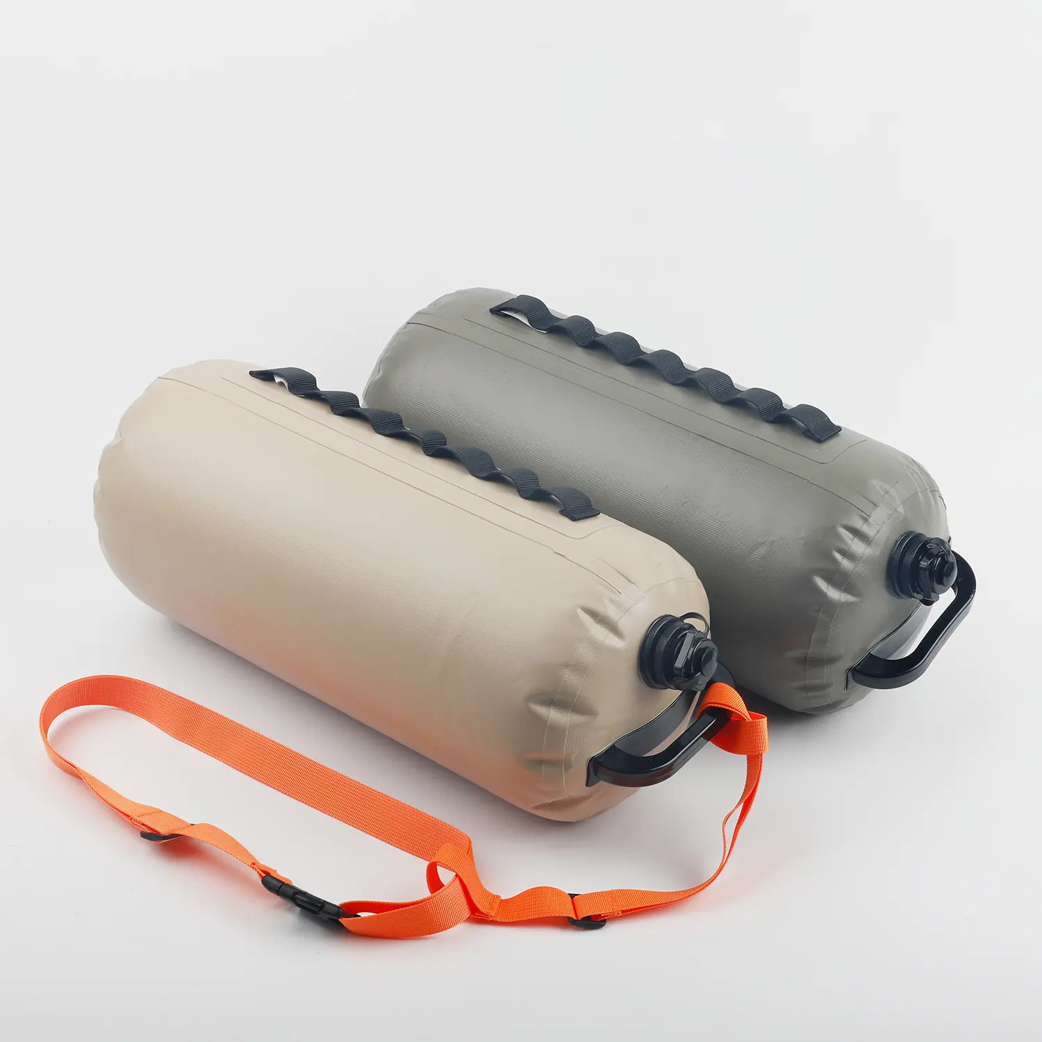 Multifunctional Inflatable Swim Buoy Float Bag, 10L Water Fillable Weight Bag for Tent Fixing, Waterproof Dry Storage Bag for Open Water Swimming Camping Outdoor