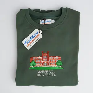 Marshall Crewneck, Embroidered Sweatshirt