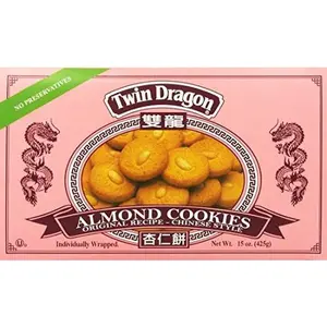 Twin Dragon Almond Cookies 15 Oz.