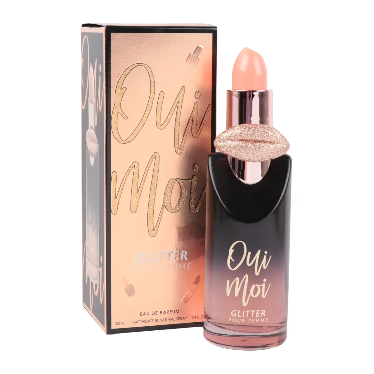 Oui Moi Glitter Pour Femme Eau de Parfum Natural Spray Perfume for Women 100ml/3.4fl.oz. - Fragrance for Women
