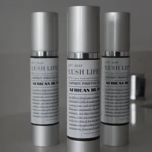 LUSH LIFE LAB African Black Soap Facial Cleanser - 100% Organic Ingredients from West Africa for Clear, Healthy Skin and Blemishes - Cleansing