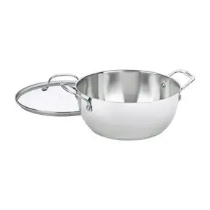 Cuisinart Chef's Classic Stainless Steel 5.5-Quart Multi-Purpose Pot with Secure Lid and Dual Handles