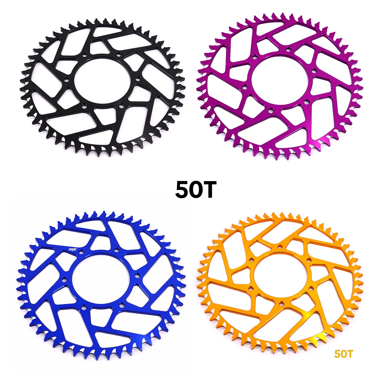 KKE 50T Aluminum Rear Sprocket for Sur-Ron Ultra Bee 2023-2025 Electric Dirt Bike - CNC Machined 7050-T6 Anodized Finish