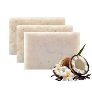 Handmade Coconut Scrub Soap, ScentedSoap Bar, Natural Exfoliating Body WashSoaps for Face & Body, Gentle CleansingBody Care Product for Women Hygiene,Soap Cleanser, Body Cleansing Products