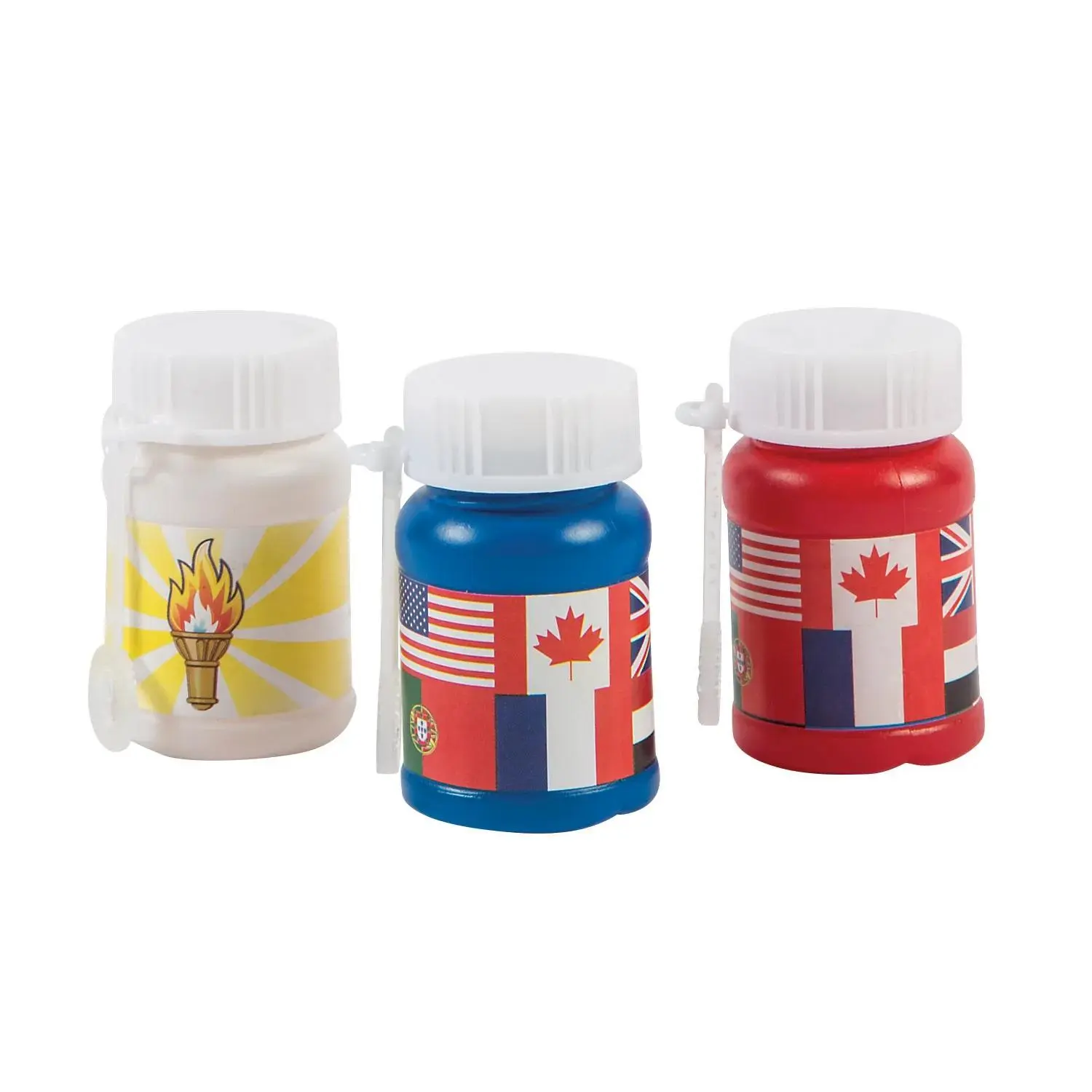 Mini International Games Bubble Bottles - 24 Pc., Bubble Liquid, Non Toxic Bubbles