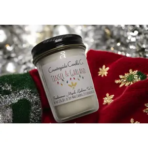 8oz Tinsel & Garland Soy Candle