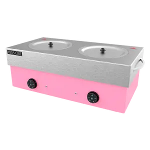 Extra Large Double Hybrid Pink Hard Wax Warmer - 10 Lb x 2 (20 Lb Total)