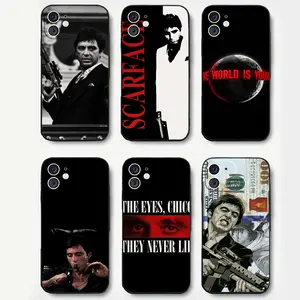 Fashion S-Scarface Phone Case Silicone Soft For IPhone 17 16 15 14 13 12 11 Plus Pro Max Plus Samsung Galaxy S26 S25 S24 S23 S22