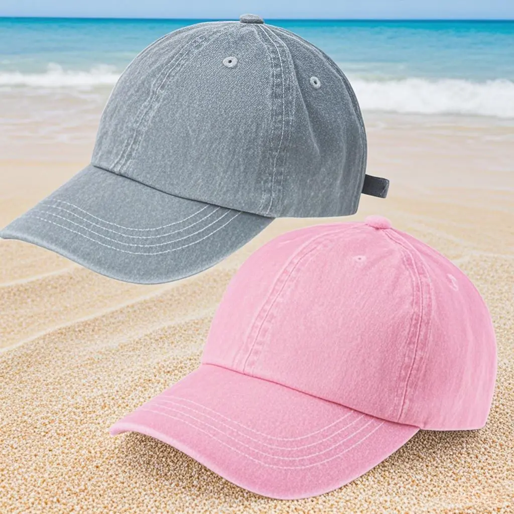 KHB49 Adjustable Distressed-Washed Baseball Cap for 2-8 Years Infant Toddler Kids (Boys & Girls) Fashion Clothes Accessory, Baseball Cap Adjustable
