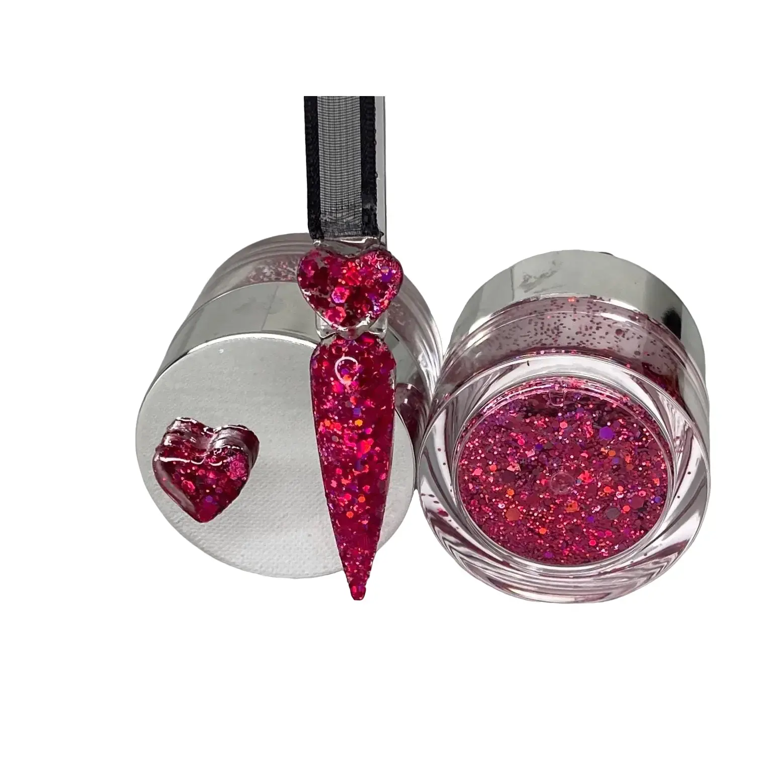 Lady Princess Acrylic Kingdom QUEENDOM QOME 1.5 oz Qing of War 1.5 Pink Blue Raw Glitter Flakes for Acrylic Nail Designs Black Owned