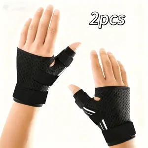 Breathable Thumb Support Wrist Brace for Sports Basketball Gym Workout Dual Stabilizer Straps Non Slip Adjustable 2026 New