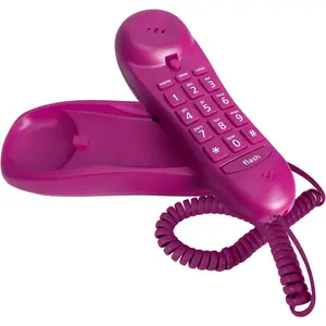 Slimline Purple Colored Phone for Wall Or Desk with Memory