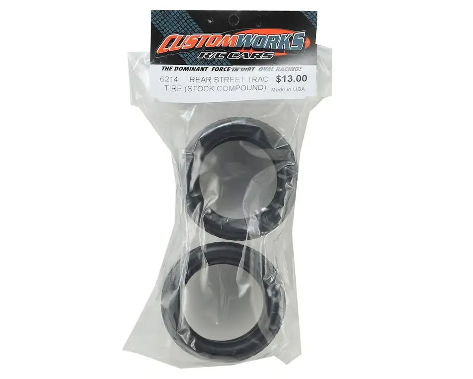 Custom Works Street-Trac Dirt Oval Rear Tires (2) (Standard)