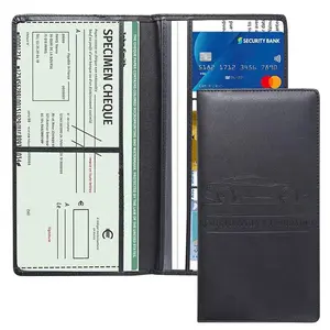 Car Registration and Insurance Card Holder for Women Men, Black Glove Box Paperwork Organizer with Magnetic Buckle for Easy Access and Protect Documents and Various Cards in Vehicle