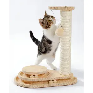 Indoor Cat Soft Scratching Board And Interactive Ball Track Toy Cat Rest And Grooming Supplies