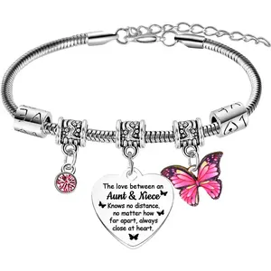 Aunt Niece Bracelet Mother’s Day Gifts for Auntie Gifts from Niece Birthday Gifts for Auntie Bracelet Best Aunt Bracelets Aunty Present