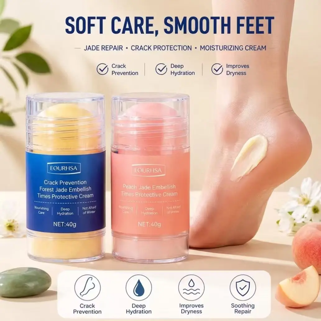 Buy 1 Get 1,Foot Care Cream,Anti Cracked Foot Cream,Moisturizing,Anti Crack,Softening and Nourishing Moisturizer sanitize heel treatment Ceramide Peptide Hand spur