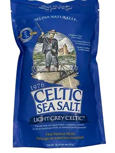 Fine Ground, Light Grey, Celtic Sea Salt Natural Organic Flavor Taffy