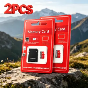 MicroSDXC Card for Car Audio, 2 Sets SD Memory Card for Dash Cams, 1TB Durable SD Card for Mobile Phones, Micro TF SD Cards for Surveillance Cameras, Micro SD Card with Adapter for PC & Secure Storage