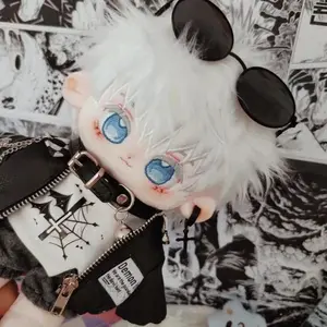 Jujutsu Kaisen Gojo Satoru  20cm Anime  Cartoon Short Plush Body doll Plushies Xmas Gift Handsome Cotton Figures Pillow