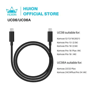 Huion UC06 / UC06A Full-Featured USB-C to USB-C Cable USB 3.1 for Kamvas 13 / Kamvas 22 / Kamvas 22 Plus
