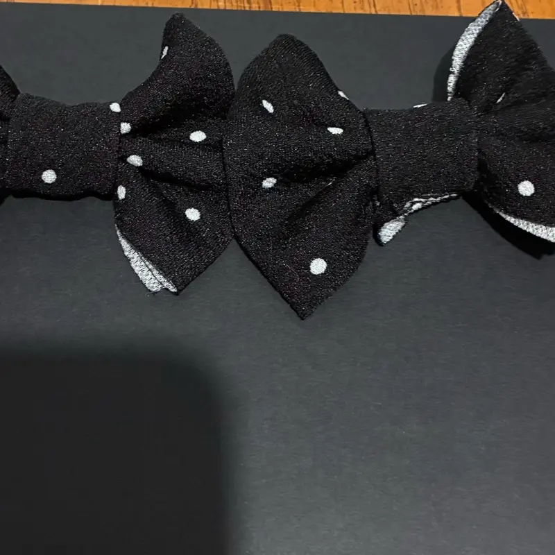 Black and White Polka Dot Pigtail Clips for Girls, Cute Hair Accessories for Everyday Hairstyling