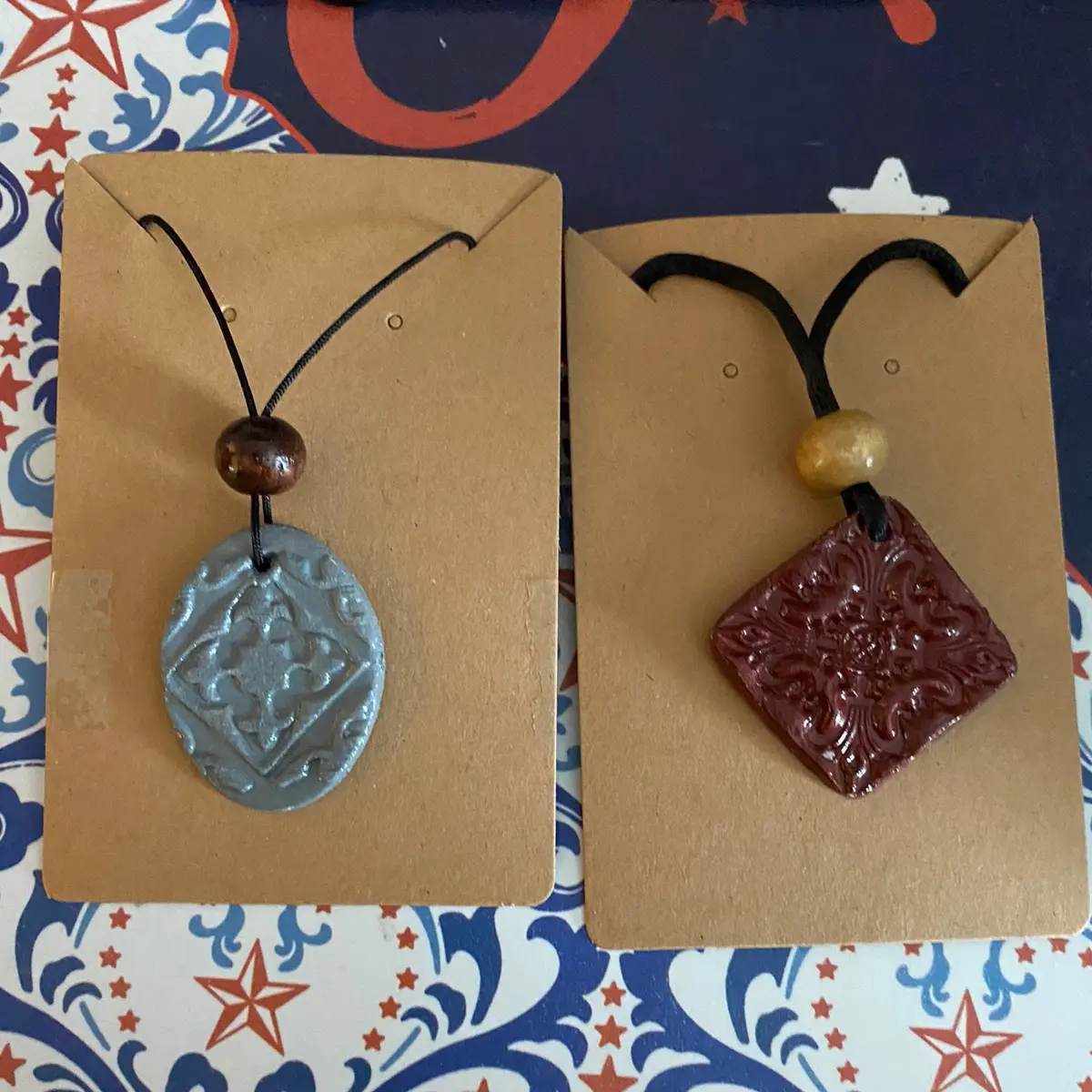 Handmade clay necklace sets