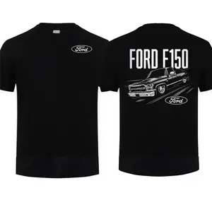 Ford F-150 Slammed Pickup T-Shirt, Cotton Short Sleeve Automotive Graphic Tee, Street Truck Ford Enthusiast Gift Gear Car Lover Gift Top Menswear Car Enthusiast Gift For Men, Father's Day