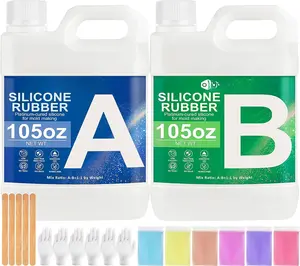 Mold Making Kit,210 OZ Super Elastic Liquid  for Mold Maker, Fast Cure Translucent  Rubber for Casting Resins Mold, Mold,Candle Mold,Soap Mold, Mold