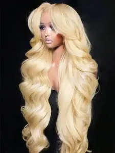 30 Inch 613 13x4 Lace Front Wig Human Hair 180 Density Blonde Wig Human Hair 613 HD Lace Frontal Wig Body Wave Lace Front Wig Pre Plucked Glueless Blonde Wigs
