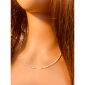 Sterling Silver 2mm Snake Necklace