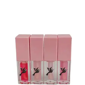 CALI CHIC Organic Vegan Peach Lip Oil Fruity Color Tinted Balm Moisturizing Lip Gloss with Jojoba Oil & Vitamin C Travel Friendly High Pigment Waterproof