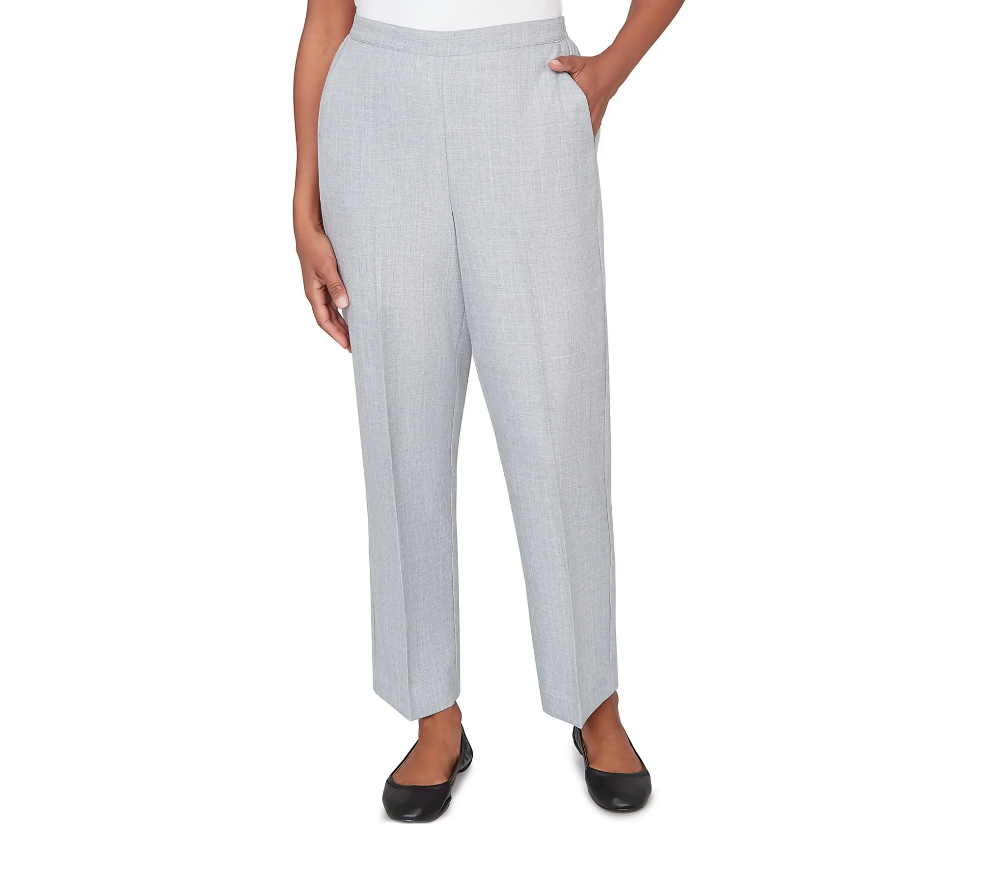Alfred Dunner Women's Tailored Slant Pocket Average Pants