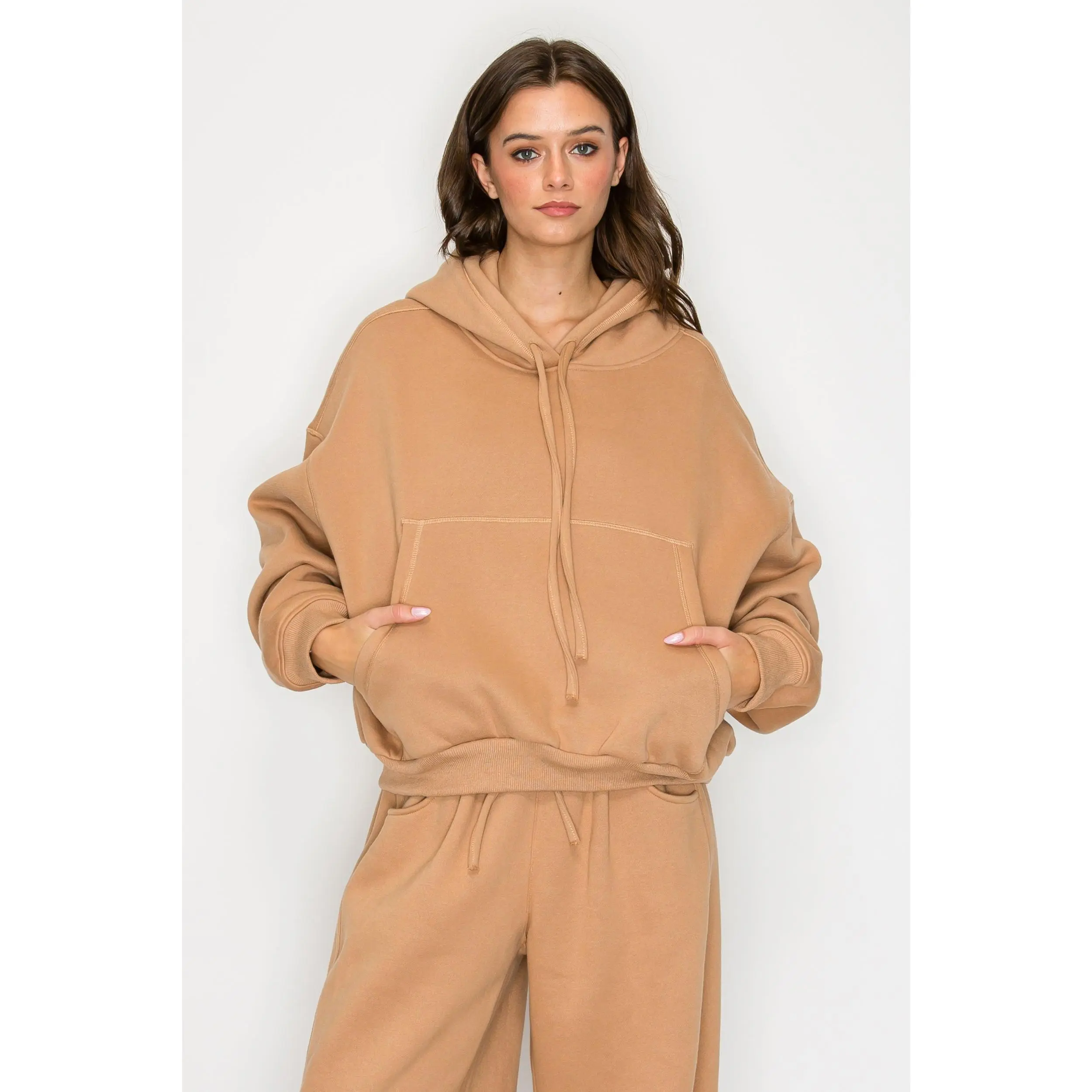 Harbor Oversized Hoodie-Mocha
