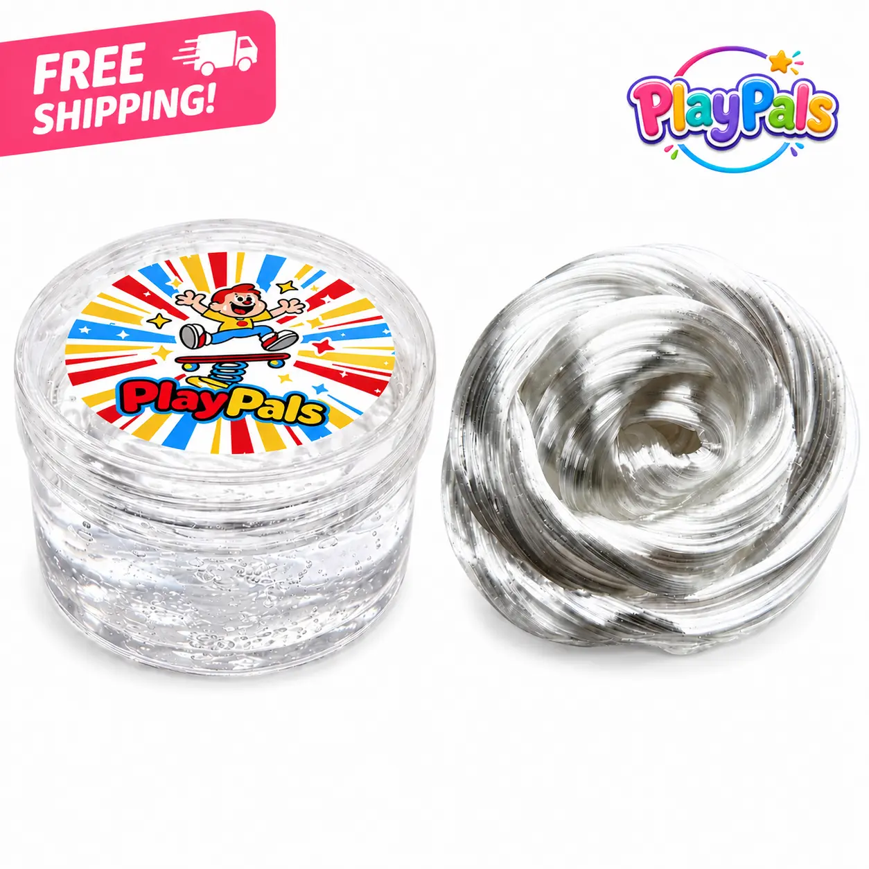 Metallic Glass-Like Slime - Ultra Shiny Stretchy Non-Sticky Sensory Putty with DIY Color Pigments Metallic Glass-Like Slime - Ultra Shiny Stretchy Non-Sticky Sensory Putty with DIY Color Pigments