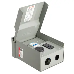 VEVOR Temporary Power Outlet Panel RV Electrical Panel 20 30 Amp RV Outlet Box