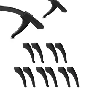 5 Pairs Anti-Slip Eyeglass Ear Grips, Soft Silicone Glasses Holders for Sunglasses, Reading Glasses & Sports Eyewear