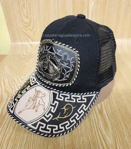 GORRAS CHARRAS BLACK/BLACK (designs may vary)