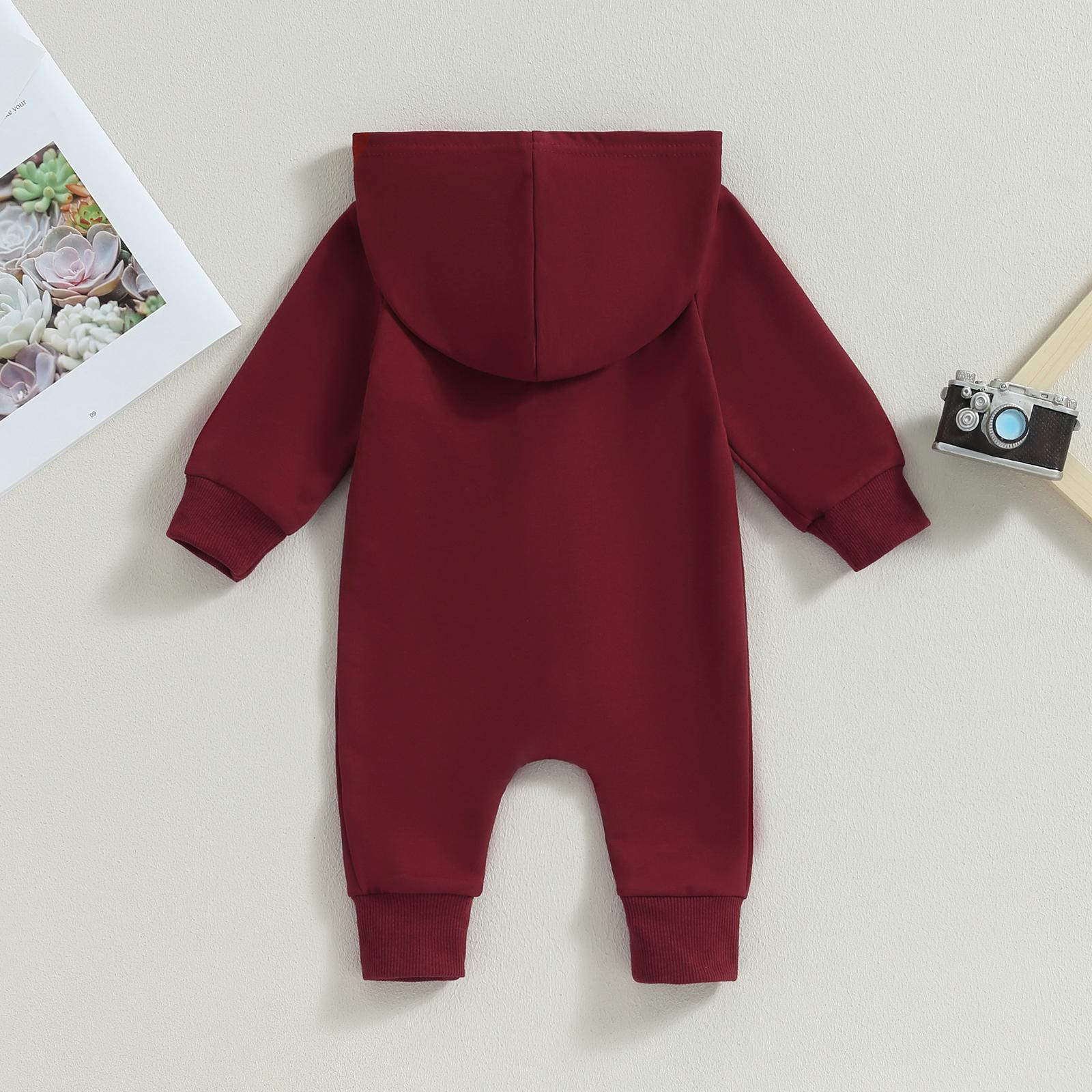 Fall Baby Clothes Newborn Boy Girl Romper Solid Long Sleeve Hoodie Jumpsuit Winter Infant Outfit Fall Baby Clothes Newborn Boy Girl Romper Solid Long Sleeve Hoodie Jumpsuit Winter Infant Outfit