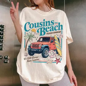 Cousins Beach Comfort Colors Shirt, Team Conrad TShirt, We’ll Always Have Summer Tee, Summer Vibes TShirt, Summer I Turned Pretty Tee