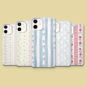 [MAGSAFE AVAILABLE] Floral Lines Phone Case Love Shack Dainty for iPhone X, 11, 12, 13, 14, 15, 16 Series & Galaxy Series – check our available sizes