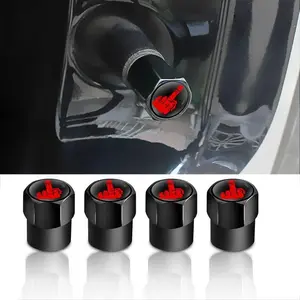 Funny Finger Gesture Tire Valve Caps (4PCS) – Anodized Alloy Universal Fit for Cars & Motorcycles