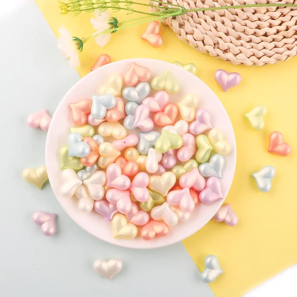 Heart Shaped Beads, 20pcs/set DIY Beads Making Kit, Beaded Bracelet Making Kit, DIY Jewelry Making Supplies for Bracelet Necklace Earrings Pendant Making, Mixed Beads, Bead Kits, Beads For Bracelets, Beading Kits