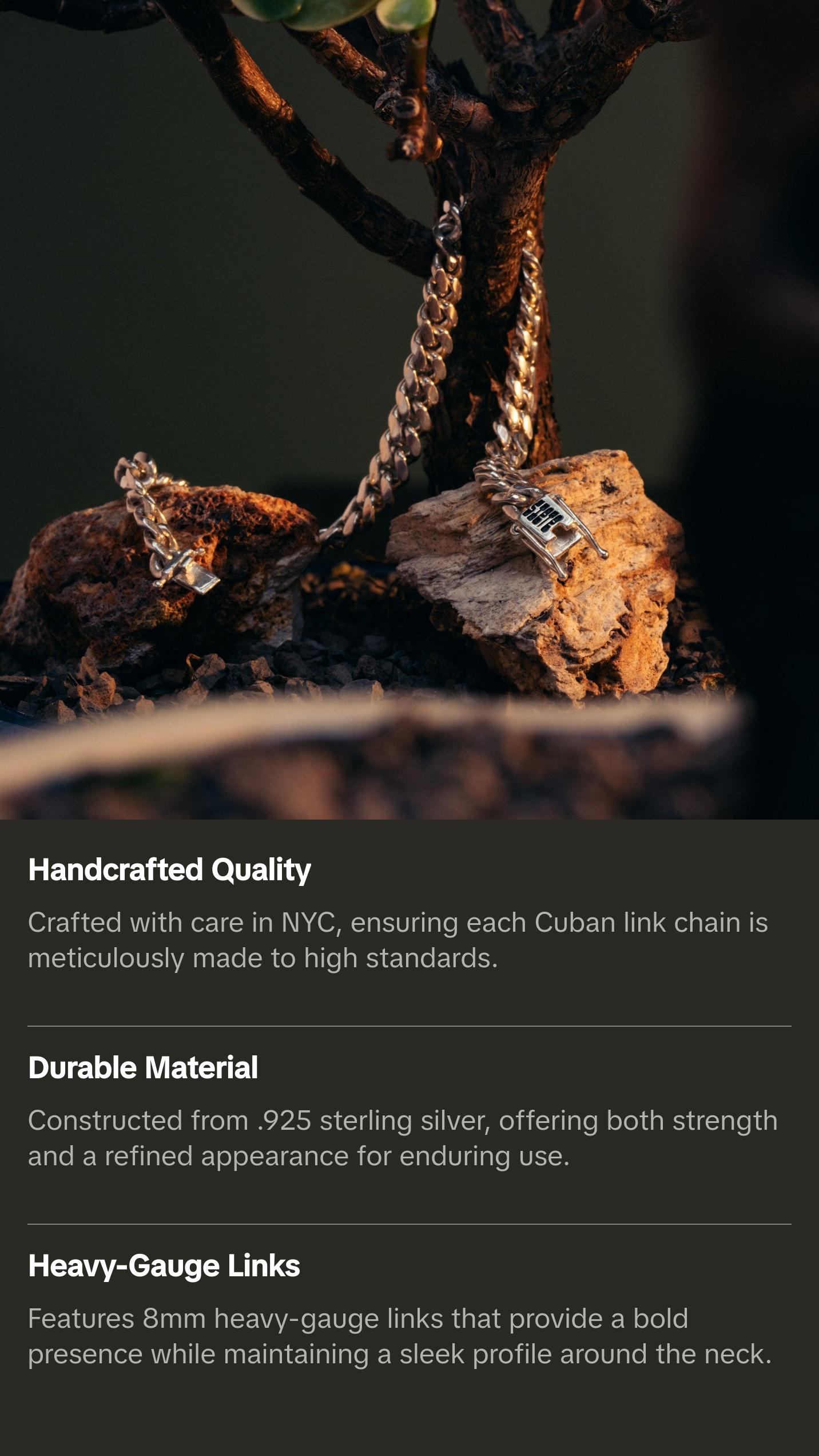 Cuban Link Chain – .925 Sterling Silver