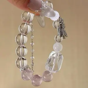 Rose Quartz Butterfly Love Guardian Bracelet