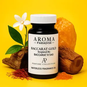 Baccarat R 540 Perfume Inspired Waterless Fragrance Oil – Saffron, Amberwood & Fir Resin – For Cold-Air Diffusers - Baccarat Gold