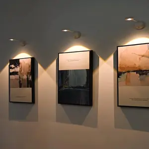 Indoor light fixtures & decorative pieces,Wireless Picture Light Battery Operated, 1200mAH Rechargeable Painting Light with Motion Sensor and Rotatable Light Tube, Stepless Dimming Art Display Light for Picture Frame